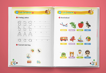 幼兒英語教材卡通教輔排