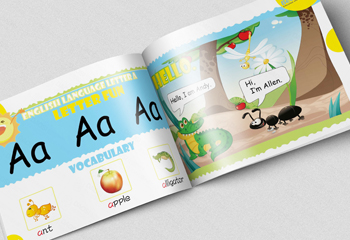 幼兒英語教材插畫